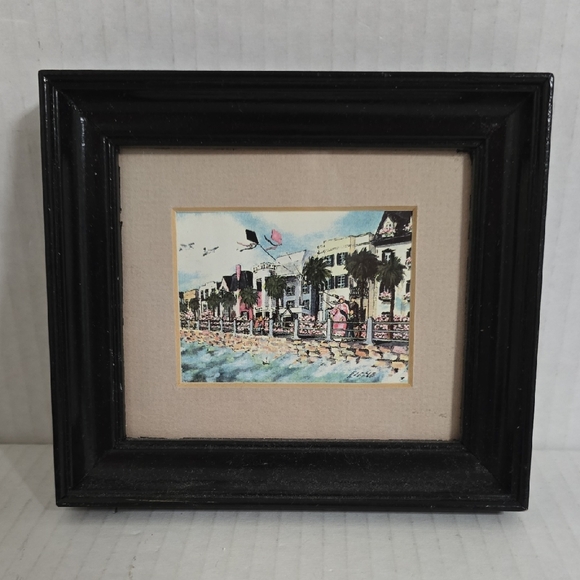 Other - Vintage Signed Sunday Afternoon On The Battery By Bonnie Holden